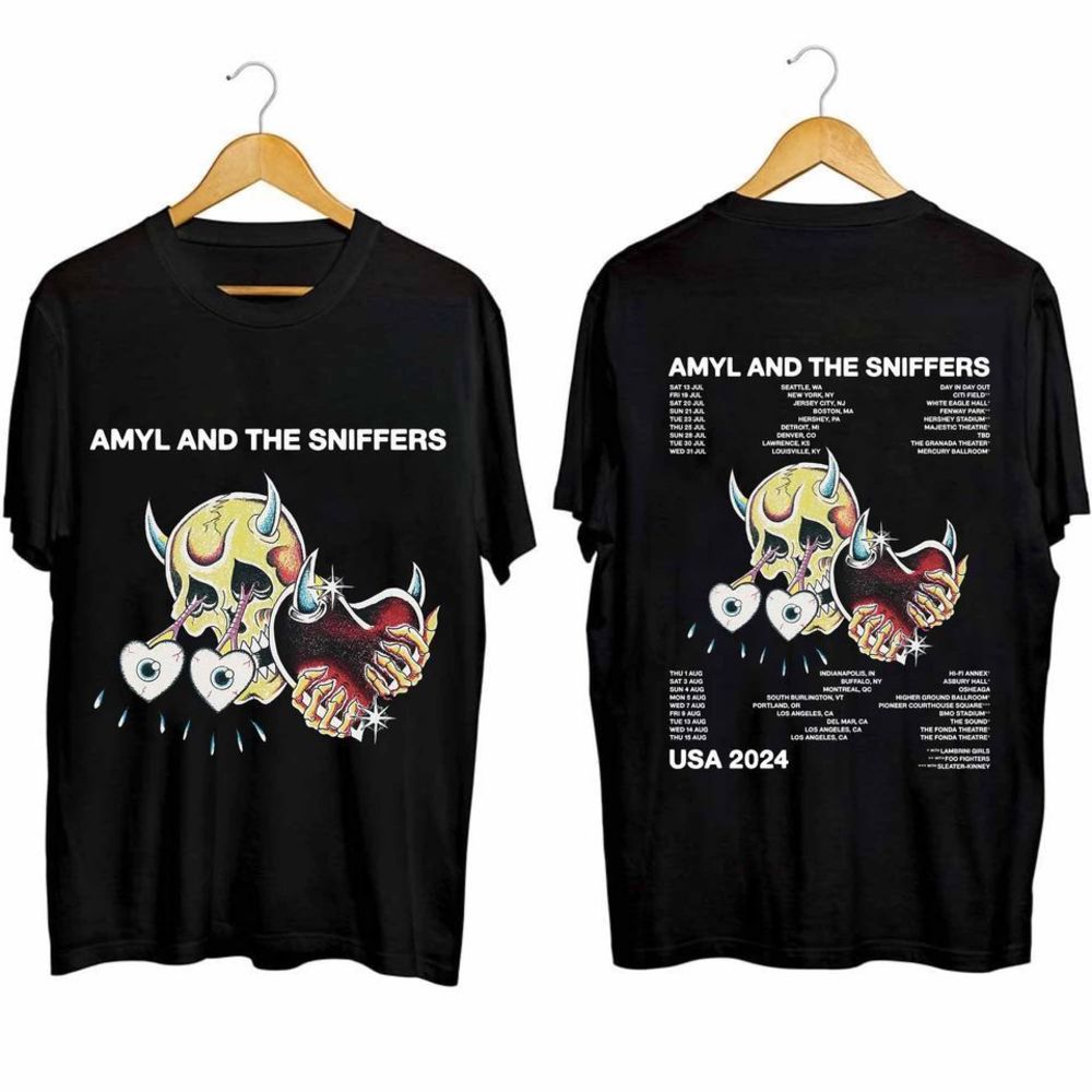 Amyl The Sniffers Us 2024 Tour Shirt 2 Sided